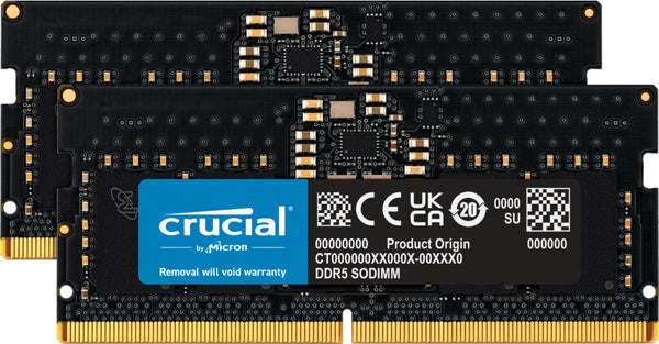 Crucial CT2K8G48C40S5 hukommelsesmodul 16 GB 2 x 8 GB DDR5 262-pin SO-DIMM