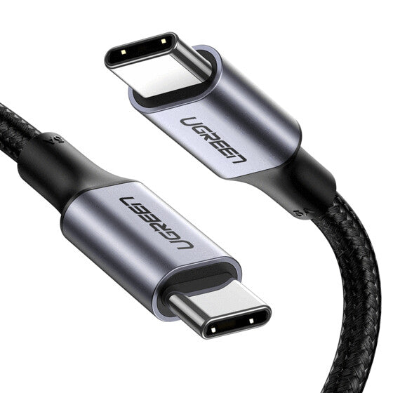 Ugreen 70427 USB-kabel USB 2.0 1 m USB C 0,48 Gbit/sek. 100 W Sort, Sølv