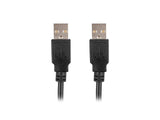 Lanberg CA-USBA-20CU-0018-BK USB-kabel USB 2.0 1,8 m 0,48 Gbit/sek. Sort