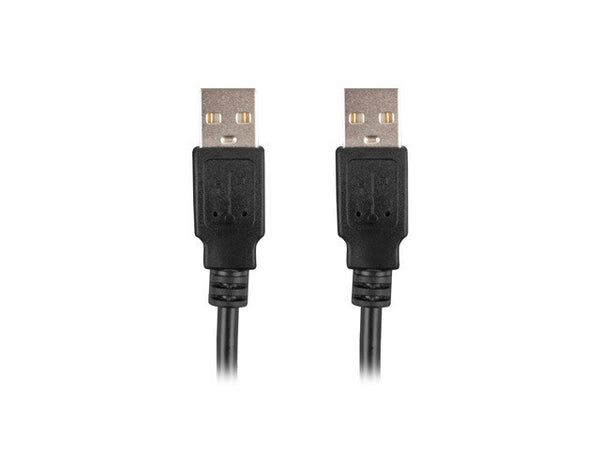 Lanberg CA-USBA-20CU-0018-BK USB-kabel USB 2.0 1,8 m 0,48 Gbit/sek. Sort