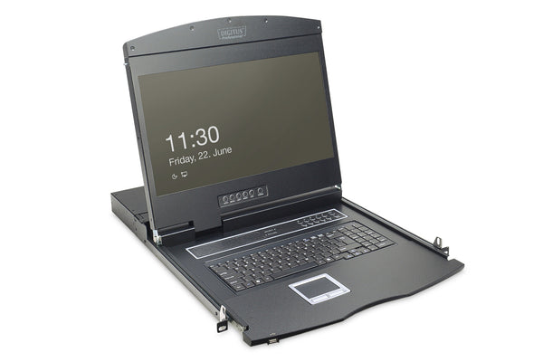 Digitus DS-72211-2US rack-konsol 48,3 cm (19") 1366 x 768 pixel Sort 1U