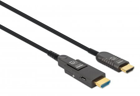 Manhattan 355513 HDMI-kabel 20 m HDMI Type A (Standard) HDMI Type D (Micro) Sort