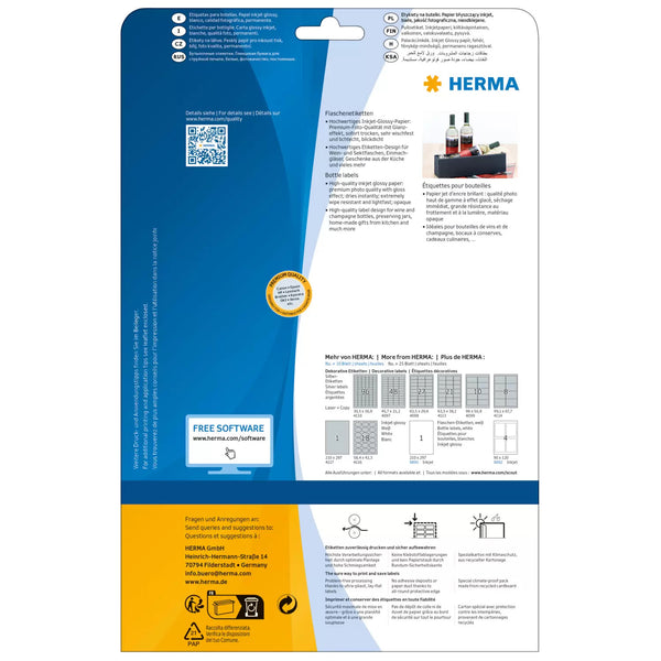 HERMA 8882 print etiket Hvid Selvklæbende printeretiket