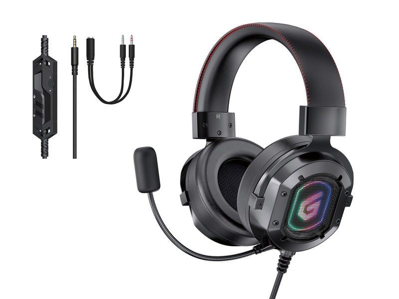 Conceptronic ATHAN03B hovedtelefoner/headset Ledningsført Spil Sort