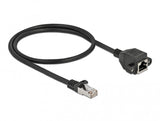 DeLOCK 86999 netværkskabel Sort 0,5 m Cat6a S/FTP (S-STP)