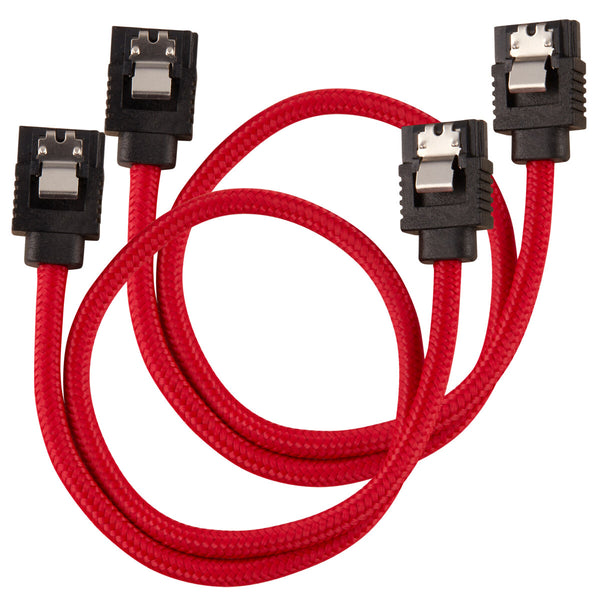 Corsair CC-8900250 SATA-kabel 0,3 m SATA 7-pin Sort, Rød