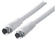 Schwaiger KVC30 532 koaxial kabel 3 m F Hvid