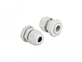 DeLOCK 60380 kabelforskruning Grå Plast 2 stk