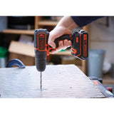 Black & Decker BDCHD18KB-QW bor Nøglefri Sort, Orange