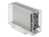 DeLOCK 42624 drevkabinet HDD/SSD kabinet Transparent 2.5/3.5"