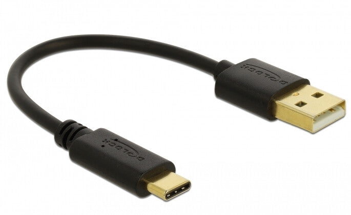 DeLOCK 85354 USB-kabel 0,15 m USB A USB C Sort