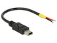DeLOCK 85251 USB-kabel USB 2.0 0,1 m Mini-USB B Sort
