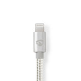 Nedis CCTB39940AL10 Lightning kabel 1 m Aluminium
