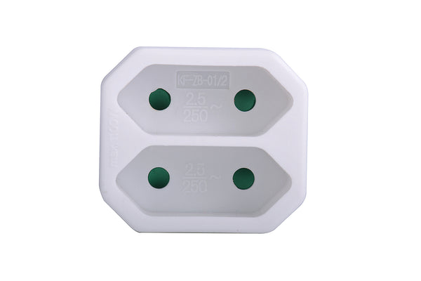 Prokord D-KF-ZB-01/2 strømstik adapter Type F Type C (eurostik) Hvid