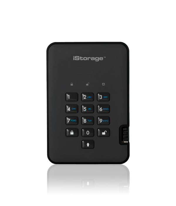 iStorage diskAshur 2 ekstern harddisk 500 GB 5400 rpm USB Type-A 3.2 Gen 1 (3.1 Gen 1) Sort