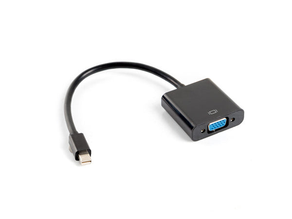 Lanberg AD-0006-BK videokabel adapter 0,2 m VGA (D-Sub) Mini DisplayPort Sort