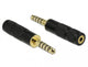 DeLOCK 65897 kabel kønsskifter 1 x 4.4 mm 5 pin 1 x 2.5 mm 4 pin Sort