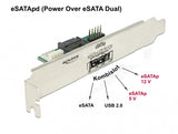DeLOCK 63921 interface-kort/adapter Intern eSATA