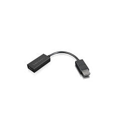 Lenovo 4X90R61023 videokabel adapter 0,225 m DisplayPort HDMI Type A (Standard) Sort