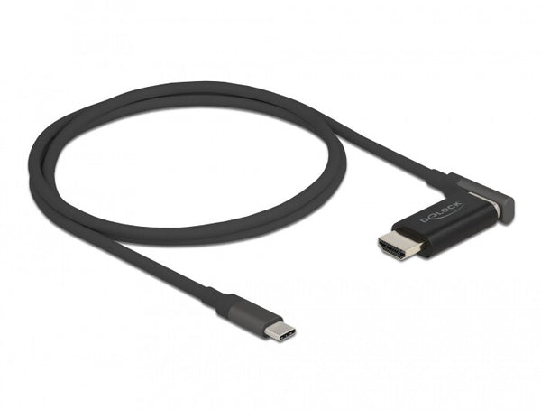 DeLOCK 66685 videokabel adapter 1,2 m HDMI Type A (Standard) USB Type-C Sort