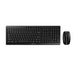 CHERRY Stream Desktop tastatur Mus inkluderet Kontor RF trådløst QWERTY US engelsk Sort