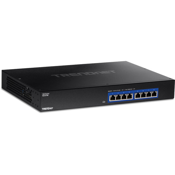 Trendnet TEG-S708 netværksswitch Sort