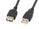 Lanberg CA-USBE-10CC-0050-BK USB-kabel USB 2.0 5 m USB A 0,48 Gbit/sek. Sort
