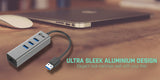 i-tec Metal U3METALG3HUB interface hub USB 3.2 Gen 1 (3.1 Gen 1) Type-A 5000 Mbit/s Grå