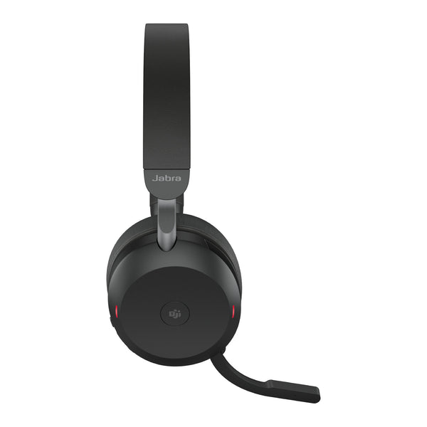 Jabra Evolve2 75 Headset Kabel & trådløs Opkald/musik USB Type-C Bluetooth Opladningsstativ Sort