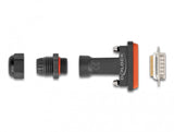 DeLOCK 87806 kabelsamler D-Sub 15 pin/15 soldering pin Sort, Orange
