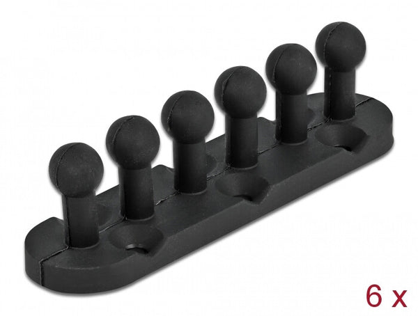 DeLOCK 18332 kabelorganisator Kabelholder Sort 1 stk