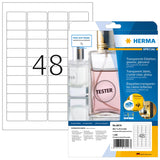 HERMA 8016 print etiket Transparent Selvklæbende printeretiket