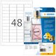 HERMA 8016 print etiket Transparent Selvklæbende printeretiket