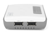 Digitus DN-13024 printserver Ethernet LAN/Wireless LAN Hvid