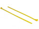 DeLOCK 18761 kabelsamler Udløselig kabelbinder Nylon Gul 100 stk