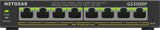 NETGEAR 8-Port Gigabit Ethernet PoE+ Plus Switch (GS308EP) Administreret L2/L3 Gigabit Ethernet (10/100/1000) Strøm over Ethernet (PoE) Sort
