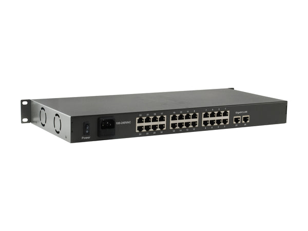 LevelOne FGP-2601W150 netværksswitch Ikke administreret Gigabit Ethernet (10/100/1000) Strøm over Ethernet (PoE) Sort