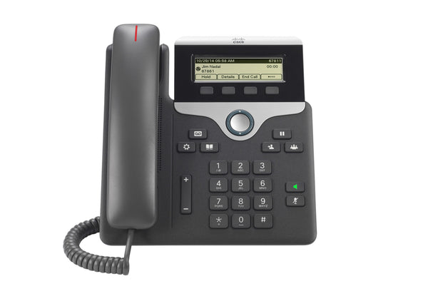 Cisco 7811 IP-telefon Sort, Sølv 1 Linier LED