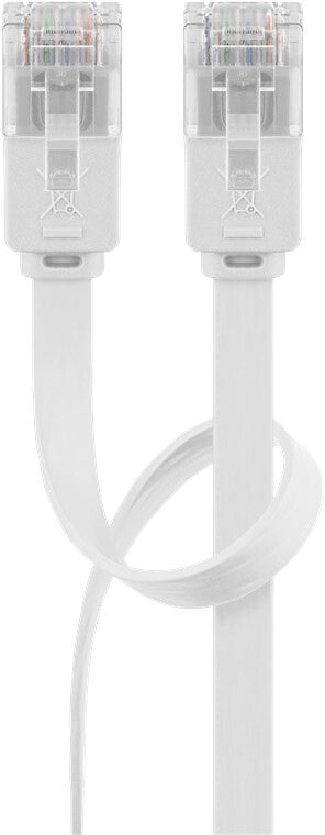 Goobay 93357 netværkskabel Hvid 0,5 m Cat5e U/UTP (UTP)