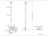 Multibrackets 5453 skærmbeslag til skiltning 81,3 cm (32") Sort