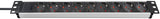 Brennenstuhl 1390007009 stikdåse 2 m 9 AC stikkontakt(er) Aluminium, Sort