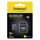 Intenso 3424490 hukommelseskort 64 GB MicroSD UHS-I Klasse 10