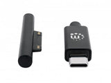 Manhattan 353632 USB-kabel 1,8 m USB C Surface Connect Sort