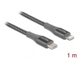 DeLOCK 86631 Lightning kabel 1 m Grå