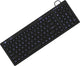 KeySonic KSK-6031INEL-B (DE) tastatur Industriel USB QWERTZ Tysk Sort