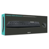 Logitech 920-008221 tastatur Mus inkluderet Universel RF trådløs + Bluetooth QWERTZ Tysk Sort