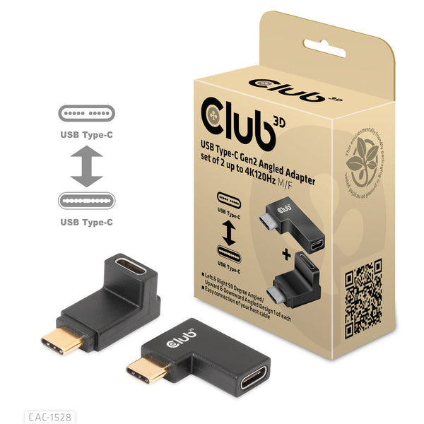 CLUB3D CAC-1528 kabel kønsskifter USB C Sort