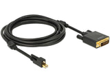 DeLOCK 83727 videokabel adapter 3 m Mini DisplayPort DVI-D Sort