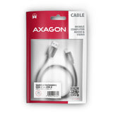 Axagon BUCM3-AM20AB USB-kabel USB 3.2 Gen 1 (3.1 Gen 1) 2 m USB C USB A 5 Gbit/sek. Sort