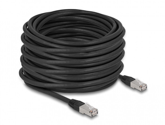 DeLOCK 80132 netværkskabel Sort 20 m Cat6a S/FTP (S-STP)